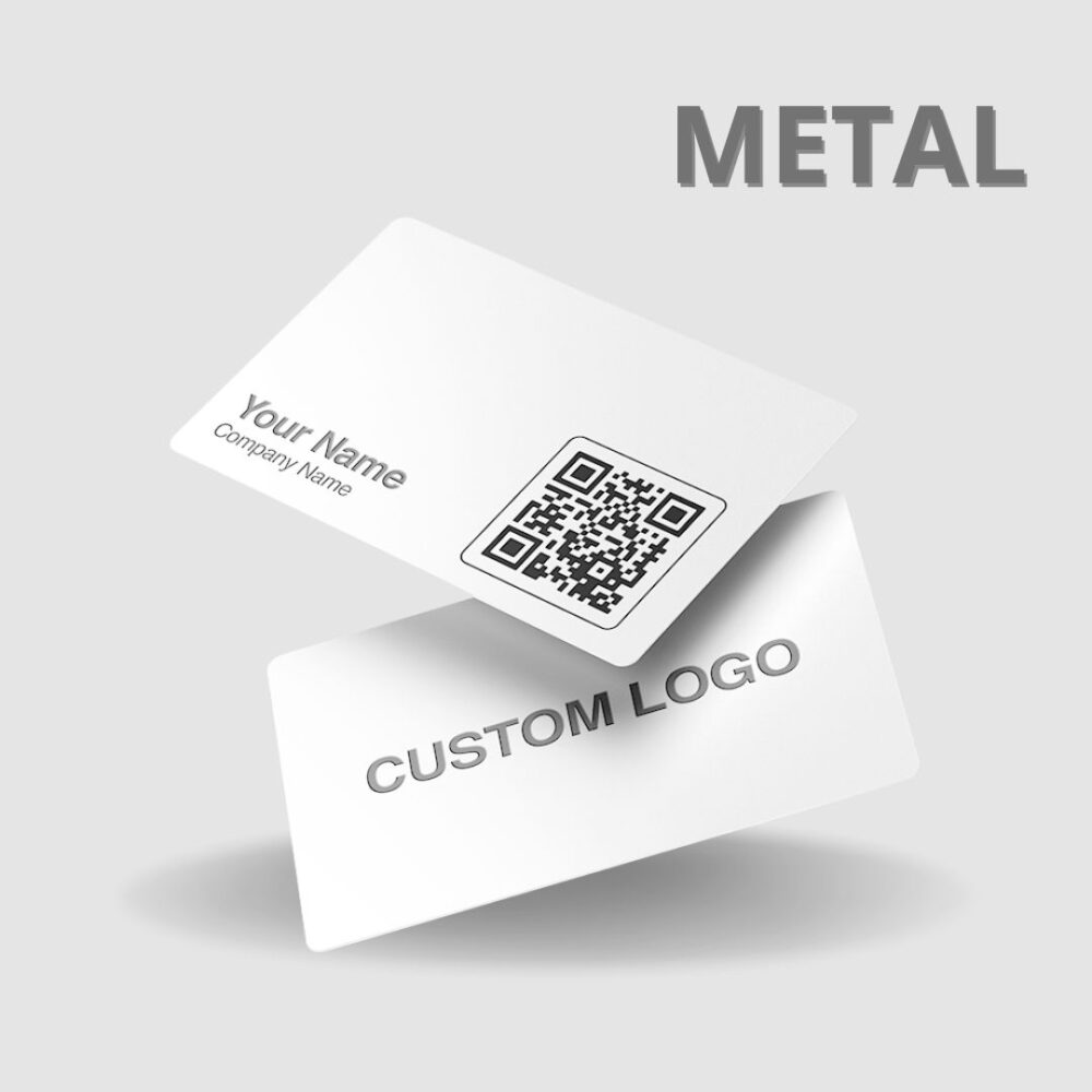 metal nfc card white - metal nfc smart card white - metal nfc digital card white - metal nfc smart business card white