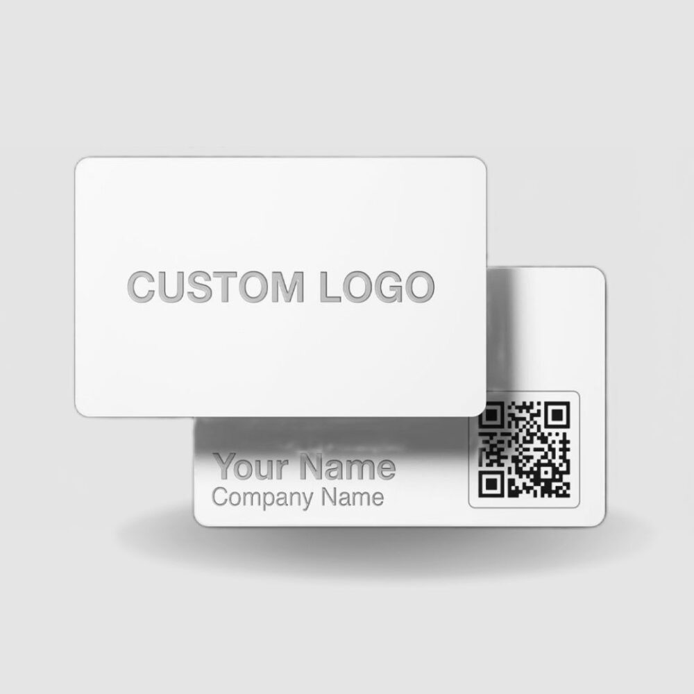 metal nfc card white - metal nfc smart card white - metal nfc digital card white - metal nfc smart business card white